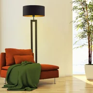 Lampy stojące - Czarna lampa podłogowa glamour KALIFORNIA GOLD - miniaturka - grafika 1