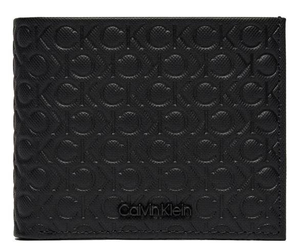 Portfel męski skórzany CALVIN KLEIN poziomy czarny skóra naturalna RFiD