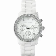 Akcesoria do zegarków - Białe ceramiczne ogniwo do zegarka Michael Kors MK5161 - miniaturka - grafika 1
