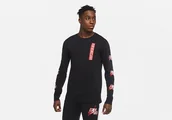 Koszulki męskie - Nike Air Jordan Jumpman Classics Long-Sleeve Crew Tee Black - miniaturka - grafika 1