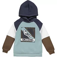 Bluzy dla chłopców - Fred's World by Green Cotton Chłopięca bluza z kapturem, niebieski (Night Blue), 104 - miniaturka - grafika 1