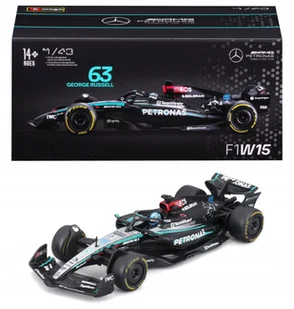 BOLID F1 Mercedes AMG W15 2024 George Russell 1:43 BBURAGO 18-38209 - Samochody i pojazdy dla dzieci - miniaturka - grafika 1