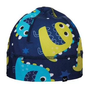 Czapka dziecięca z ochroną UV Viking Denver 11 granatowy dinozaury - Odzież sportowa dziecięca - miniaturka - grafika 1