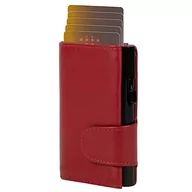 Portfele - CLICKSAFE Uniseks portfel na monety akcesoria podróżne, czerwony, 10,0 x 6,5 x 2,5 cm - miniaturka - grafika 1
