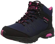 Buty trekkingowe damskie - Hi-Tec Damskie buty trekkingowe Raven Mid Wp, Granatowy magenta - 40 EU - miniaturka - grafika 1