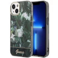 Etui i futerały do telefonów - Guess GUHCP14SHGJGHA iPhone 14 6,1" zielony/green hardcase Jungle Collection - miniaturka - grafika 1