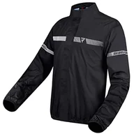 Odzież motocyklowa - REBELHORN Horizon motocyklowa kurtka przeciwdeszczowa, laminowana membrana, elementy odblaskowe, wiatroszczelna, oddychająca, wodoszczelna, podwójne szwy, czarny, M - miniaturka - grafika 1