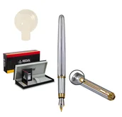 Pióra wieczne - Pióro wieczne Regal RE16P z serii THAMES, srebrne - miniaturka - grafika 1