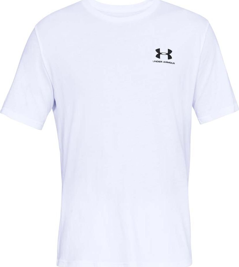 Under Armour Koszulka męska Sportstyle Left Chest Tee biała rozmiar S 1326799-100