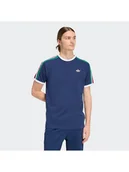 Koszulki męskie - adidas T-Shirt 3-Stripes KE3536 Granatowy Regular Fit - miniaturka - grafika 1