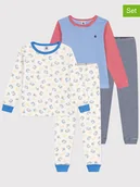 Rampersy - PETIT BATEAU Piżamy (2 szt.) w kolorze biało-błękitno-różowym - miniaturka - grafika 1