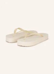 Calvin Klein Japonki beige - Klapki i japonki damskie - miniaturka - grafika 1