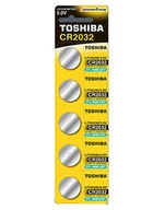 Baterie i akcesoria - Toshiba Bateria CR2032 5szt - miniaturka - grafika 1