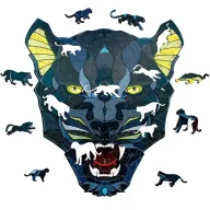 Puzzle - EWA Eco-Wood-Art - Panther - kolorowe drewniane puzzle dla młodzieży i dorosłych - zestaw do samodzielnego montażu, nie wymaga kleju - 102 sztuki, puzzle Panther, wielokolorowe - miniaturka - grafika 1