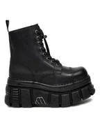 Glany damskie - NEW ROCK Glany M-NEWMILI083-S21 Czarny - miniaturka - grafika 1