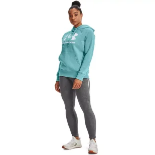 Bluza damska Under Armour Rival Fleece Logo Hoodie - Bluzy sportowe damskie - miniaturka - grafika 4