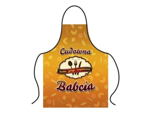 Fartuch kuchenny Premium Cudowna Babcia - Fartuchy i rękawice kuchenne - miniaturka - grafika 1