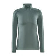 Bluzy sportowe damskie - Damska Bluza CRAFT CORE GAIN MIDLAYER W 1909497-626000 – Zielony - miniaturka - grafika 1