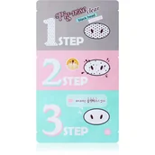Maseczki do twarzy - Holika Holika Pig Nose Clear 3-Step Maseczka na wągry Holika Holika - miniaturka - grafika 1