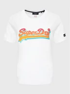 Koszulki i topy damskie - Superdry T-Shirt Vintage Vl Seasonal W1010790A Biały Regular Fit - miniaturka - grafika 1
