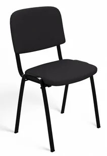 Fotel biurowy, krzesło biurowe KRZESŁO ISO 1x KONFERENCYJNE FOTEL CZARNE - Fotele i krzesła biurowe - miniaturka - grafika 1