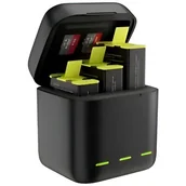 Akcesoria do kamer sportowych - GOPRO Telesin Ładowarka trójkanałowa box Telesin dla Hero 9 / Hero 10 + 3 baterie (GP-BNC-902) - miniaturka - grafika 1