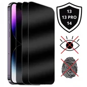 Szkła hartowane na telefon - Szkło Hartowane Prywatyzujące Iphone 13 / 13 Pro / 14 Antypapilarna Powłoka - miniaturka - grafika 1