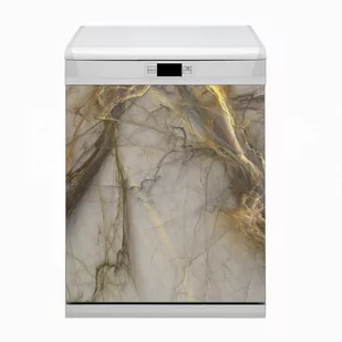 Bluedecor Maskownica na zmywarkę Marmur złoty 60x80 - Dekoracje domu - miniaturka - grafika 1