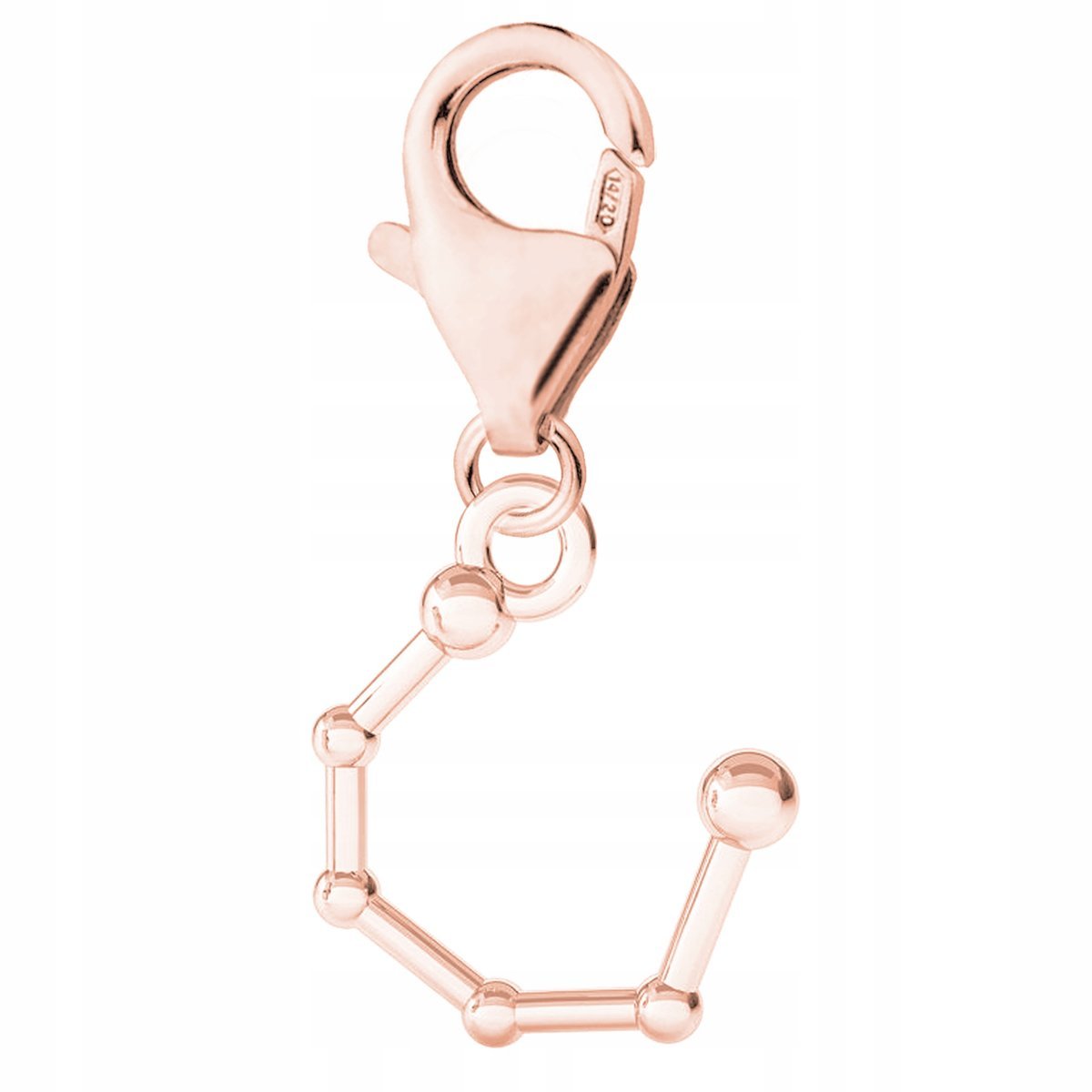 Zawieszka Pozłacana z Gwiazdozbiorem Gwiazdy Niebo Gwiazdozbiór SREBRO 925