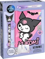 Długopisy - Zestaw 3w1 pamiętnik długopisy naklejki Kuromi KU00023 - miniaturka - grafika 1