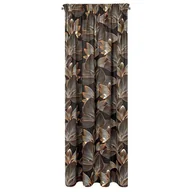 Zasłony - Zasłona 140 x 270 Dekoracyjna Larisa Czarny - miniaturka - grafika 1