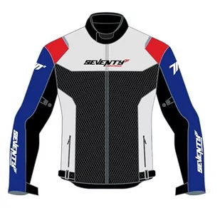 Seventy Degrees Damska kurtka wyścigowa, czarny/niebieski/czerwony, XXL - Kurtki damskie - miniaturka - grafika 1