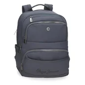 Torby na laptopy - Pepe Jeans Corin Plecak na Laptopa 15,6 cala Szary 29 x 40 x 14 cm Poliester i PU 18,48 l by Joumma Bags, Szary, Talla única, plecak na laptopa - miniaturka - grafika 1