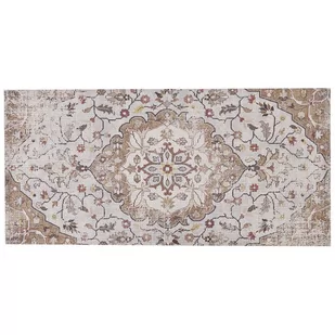 Dywan 80 X 150 Cm Beżowo-brązowy Kattakkada - Dywany - miniaturka - grafika 1