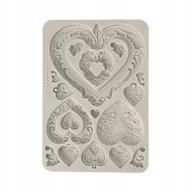 Akcesoria i części do ekspresów do kawy - Forma Foremka Silikonowa Stamperia Serca - miniaturka - grafika 1