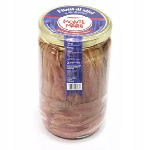 Filet z Anchovies Filetti di Alici 720g - Monte Mare sardele anchois włochy - Konserwy i dania rybne - miniaturka - grafika 1