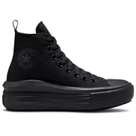 Trampki damskie - Buty Converse Chuck Taylor All Star Move Platform A03668C - czarne - miniaturka - grafika 1