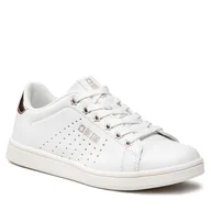 Sneakersy damskie - Big Star Sneakersy DD274583 White/Cooper - miniaturka - grafika 1