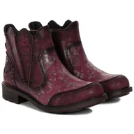 Botki damskie - Botki damskie Maciejka 07006-23/00-8 BORDO R.37 - miniaturka - grafika 1