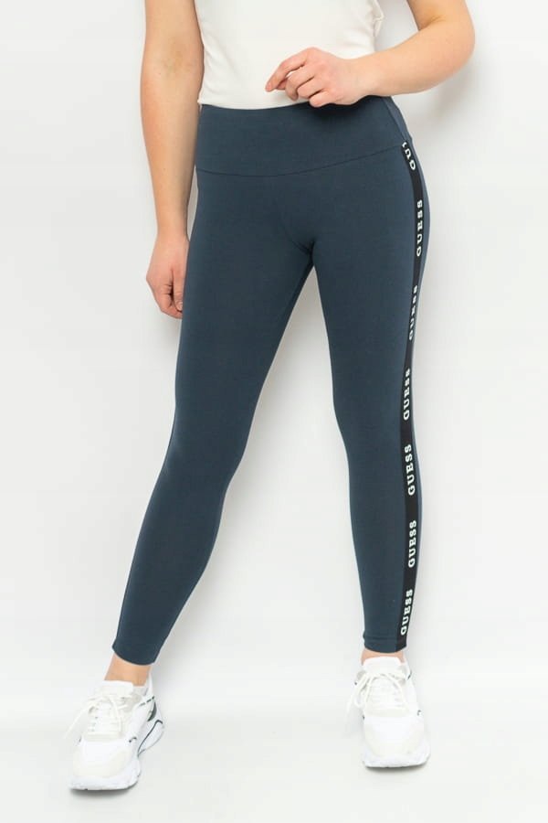 LEGGINSY DAMSKIE GUESS V2YB14 KABR0 GRANATOWE - XS