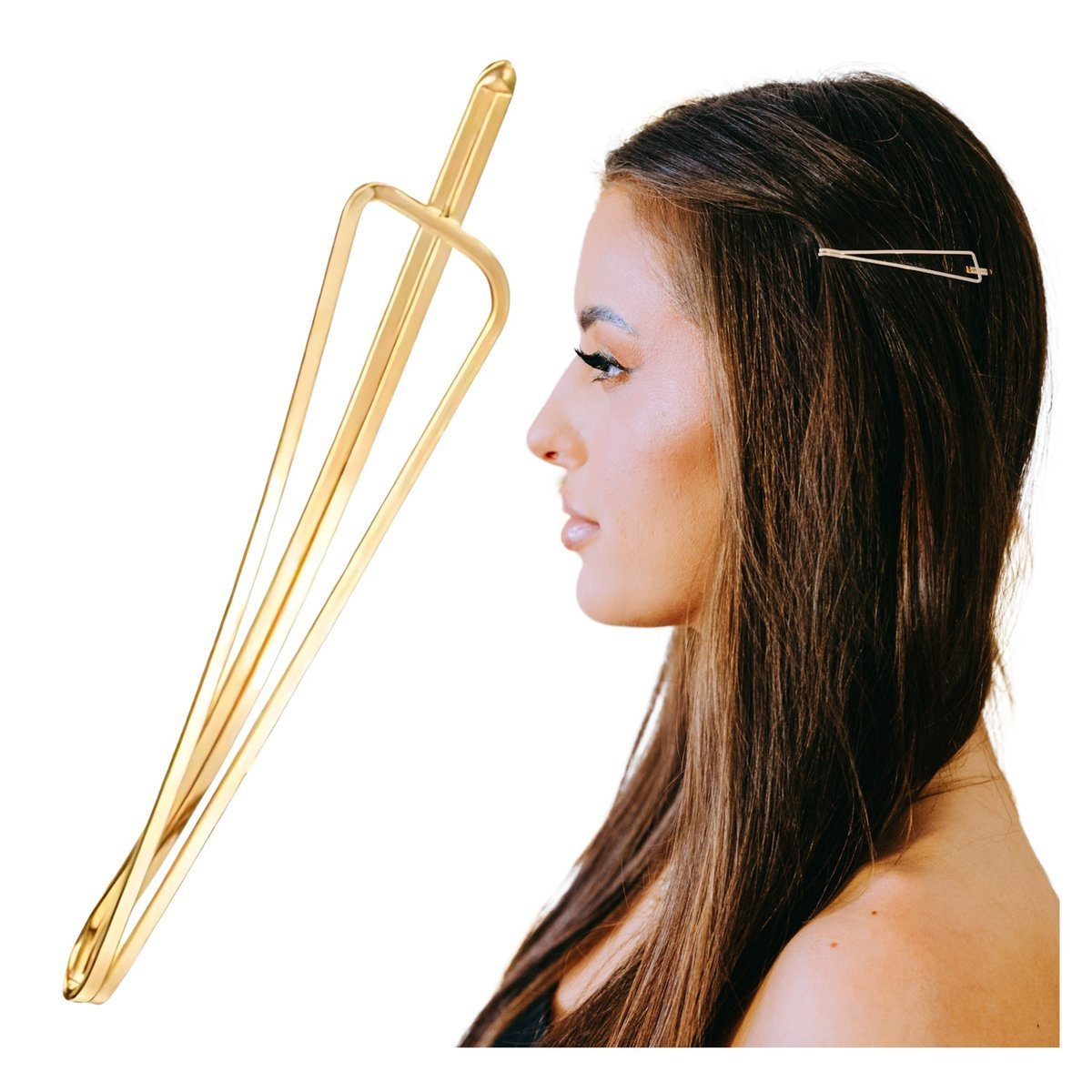 Spinka do Włosów Złota Wsuwka Metalowa Wytrzymała Prosta Lekka i Wygodna