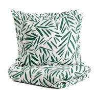 Pościel - POŚCIEL B2 FOGLIE ESSENTIALS bawełniana w liście 160x200 cm HOMLA - miniaturka - grafika 1