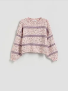 Reserved - Wzorzysty sweter - wielobarwny - Swetry damskie - miniaturka - grafika 1