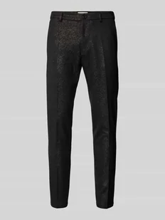 Spodnie materiałowe o kroju slim fit ze szlufkami na pasek model ‘AJEND’ - Spodnie męskie - miniaturka - grafika 1