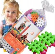 Klocki - Duże wafle Klocki konstrukcyjne Marioinex wafle 170el dzieci 2+ Insta kolor - miniaturka - grafika 1