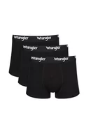 Majtki męskie - Wrangler czarne bawełniane bokserki męskie 3-pack Masson, Kolor czarny, Rozmiar M, Wrangler - Intymna - miniaturka - grafika 1