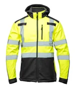 Odzież robocza - Brixton Flash Softshell Wstawka Granat Bf005 Z P - Kolor Żółty Rozmiar 2xl. - miniaturka - grafika 1