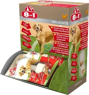 Delights 8in1 Przysmak XS kość wiązana z kurczakiem - Przysmaki dla psów - miniaturka - grafika 3