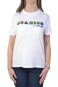 Koszulki i topy damskie - KOSZULKA DAMSKA WRANGLER HIGH RIB REGULAR TEE WHITE T-SHIRT DAMSKI - miniaturka - grafika 1
