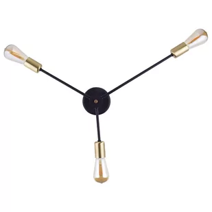 Nowodvorski Kinkiet LAMPA ścienna MILL 9136 metalowa OPRAWA industrialny pająk spider wysięgniki czarna 9136 - Lampy ścienne - miniaturka - grafika 3